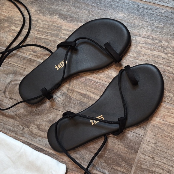 5/5.5 TKEES Jo Lace-up Sandals in Bleeker Deep Chocolate Brown, EU 36 - Picture 8 of 16